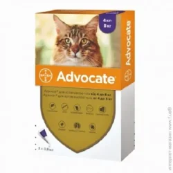 Bayer Капли для котов Advocate 1х0,8 мл от 4-8 кг 91032