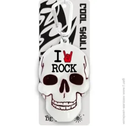Be Happy Брелок для ключей Череп I love Rock