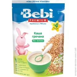 Каша Bebi Premium безмолочная Гречневая 200 г с 4 месяцев (8606019654429)