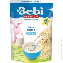Каша Bebi Premium молочная Овсяная 200 г с 5 месяцев (8606019654351)