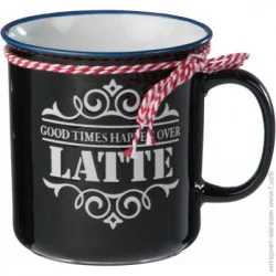 Кружка Bella Vita Чашка Latte 690 мл черная