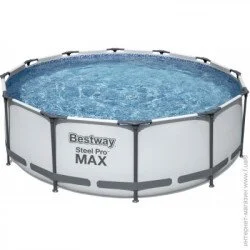 Бассейн каркасный Bestway 366х100 см 9150 л с насосом, лестницей (56418)
