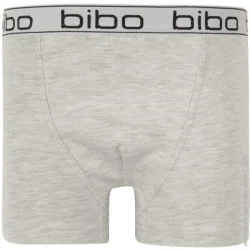 Трусы Bibo Трусики-боксеры для мальчиков р.122 серый меланж 24005