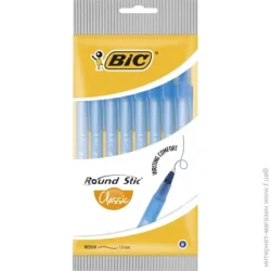Ручка BIC Набор ручек шариковых Round Stick 8 шт. синие