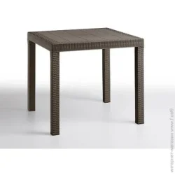 Садовый стол Bica 80x80 см коричневый
