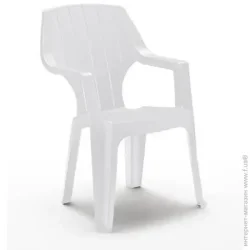 Садовий стілець Bica Alta 88x61x58 см білий