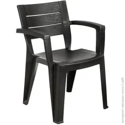 Садовий стілець Bica Emma 79x58x60 см графіт