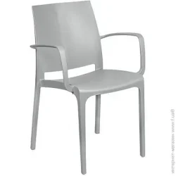 Садовий стілець Bica Olga 81x56x56 см сіро-бежевий
