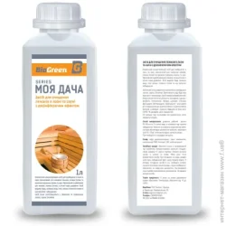 Biogreen Засіб лежаків у лазні та сауні з дезінфікуючим ефектом 1000г 1 л