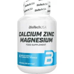 Мультивітамінний комплекс BioTech Вітамінно-мінеральний комплекс Calcium Zinc Magnesium 100 шт. / Уп.
