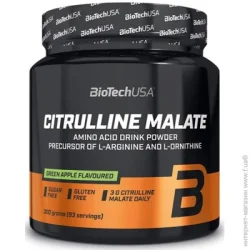 BioTech Комплекс предтренировочный Citrulline Malate USAC300 зеленое яблоко 300 г
