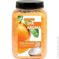 Bioton Сіль для ванн антицелюлітна з ефірною олією іспанського мандарину 750 г