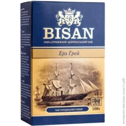 Bisan Чай чорний Граф Грей РЕКОЕ 100 г