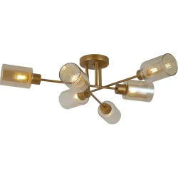Blitz Люстра потолочная 8130-46 6x60 Вт E27 золотой_8130