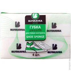 Blyskavka Губка SPORT для взуття від стійких забруднень, 4 шт (4820214192270)