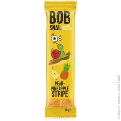 Конфеты Bob Snail Конфета натуральная страйпс груша-ананас 14 г