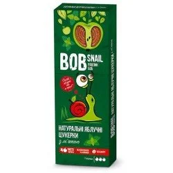 Натуральні цукерки Bob Snail 30г, яблуко/м'ята