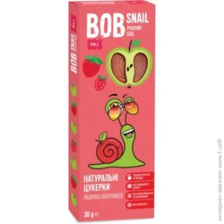 Мармелад Bob Snail Конфеты натуральные яблочно-клубничные 30 г
