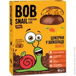 Bob Snail Цукерки манго-бельгійський молочний шоколад 60 г