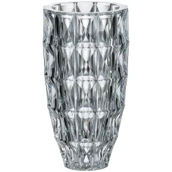 Bohemia Ваза стеклянная Diamond 25,5 см прозрачная 8KG31/0/99T41/255