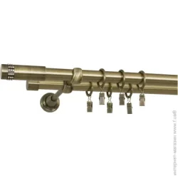 Bojanek Карниз Karbonado двойной укомплектованный d19 мм 240 см античная бронза