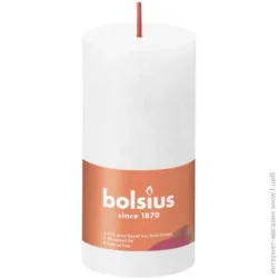 Bolsius Свеча Рустик столбик SHINE 100/50 белая