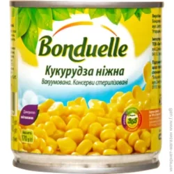 Овочева консервація Bonduelle Кукурудза ніжна вакуумована 212 мл 170 г