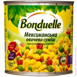 Овочева консервація Bonduelle Суміш овочева Мексиканська 340 г