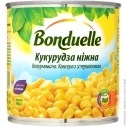 Овочева консервація Bonduelle Кукурудза ніжна вакуумована 425 мл 340 г