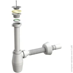 Труба гнучка Bonomini Сифон для умивальника Tedesco 2634WZ40B0