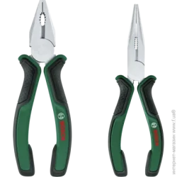 Пасатижі, гострогубці звичайні Bosch Набір плоскогубців 2 шт. (1600A0275H)