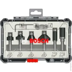 Фреза Bosch Набор кромочных фрез 8мм. 6шт. (2607017469)