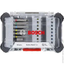 Біта Bosch Набір біт та торцевих голівок Extra Hard 43 шт. 2607017723