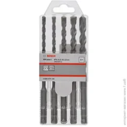 Бур Bosch Набор буров SDS plus-1 6/6/8/10/12x160мм (2608579120)