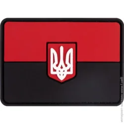 Brand Element Патчі ПВХ (шеврон) "Прапор" червоний, 7,5*5см