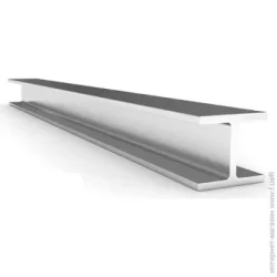 Braz Line Тавр алюмінієвий Н-подібний 14x1, 2 мм 1000 мм гладкий анодоване срібло