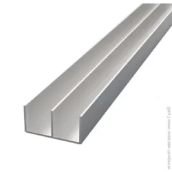 Braz Line Швелер 15х10х2 мм 1 м алюмінієвий срібний