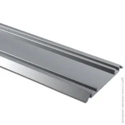 Braz Line Профиль мебельный алюминиевый 61х7 анод серебро 1,2 м гладкий анодированое серебро