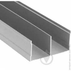 Braz Line Профиль мебельный алюминиевый 81х40 анод серебро1,2 м гладкий анодированое серебро
