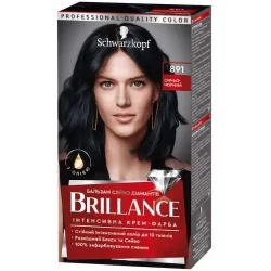 Крем-фарба для волосся Brillance №891 синьо-чорний 142,5 мл