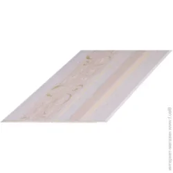 Brilliant Панель ПВХ Карміна бежева №0116/2 8x250x3000 мм (0,75 кв.м)