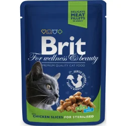 Влажный корм Brit Корм с курицей 100 г 100275