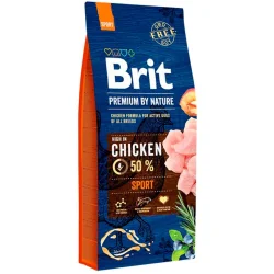 Сухий корм Brit Корм Спорт для дорослих собак з високими витратами енергії з куркою, 15 кг