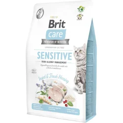 Сухий корм для кішок з харчовою нестерпністю Brit Care Cat GF Insect з комахами та рибою 2 кг (8595602554218) (171963)