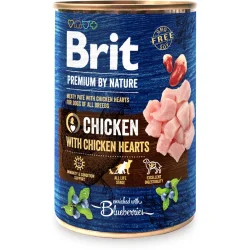 Консервы Brit Консерва Brit Premium для собак с курицей и куриными сердечками 400 г