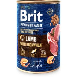 Консервы Brit Консерва Brit Premium для собак с ягненком и гречкой, ж/б, 800 г
