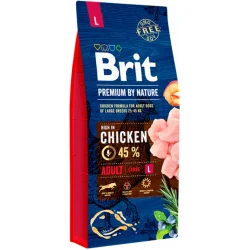 Сухий корм Brit Корм Едалт L для дорослих собак великих порід, з куркою, 3 кг
