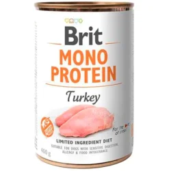 Консерви Brit Консерва Mono Protein з індичкою, 400г, для собак