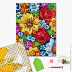 Brushme Алмазная мозаика Цветочная коллекция 25х25 см