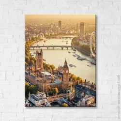 Картина Brushme Постер Золотой час в Лондоне 50x65 см FNK5000102